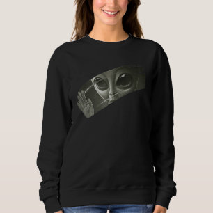 Sudadera Aliens T Shirt Men Funny Gráfico Ufo Alien