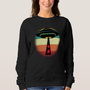Sudadera Aliens Ufo Secuestra Pollos Volando Atardecer Sauc