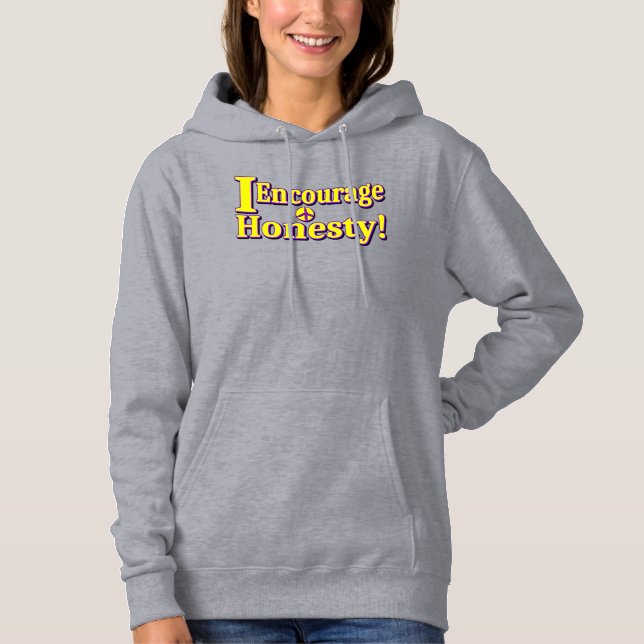 Sudadera "¡Aliento la honestidad!" Diseño Cuto. ¡Hazte con  (Anverso)
