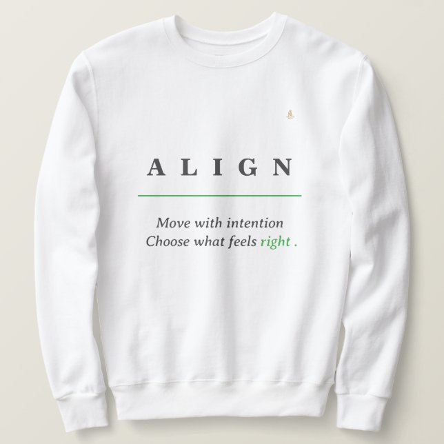 Sudadera ALIGN Minimal Tee | KaliraArts (Anverso del diseño)
