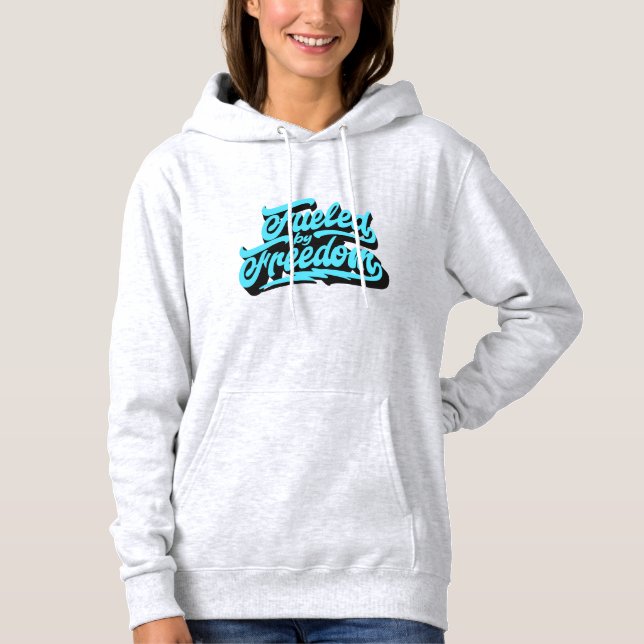 Sudadera Alimentado por la libertad | Casual Hoodie (Anverso)