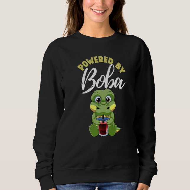 Sudadera Alimentado por mujeres cocodrilas Boba Tea (Anverso)