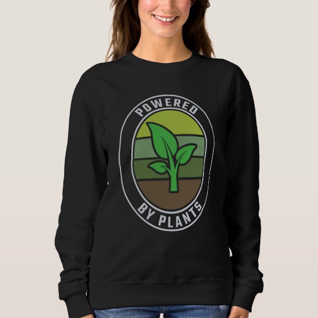 Sudadera Alimentado por plantas Vegetarianas (Anverso)