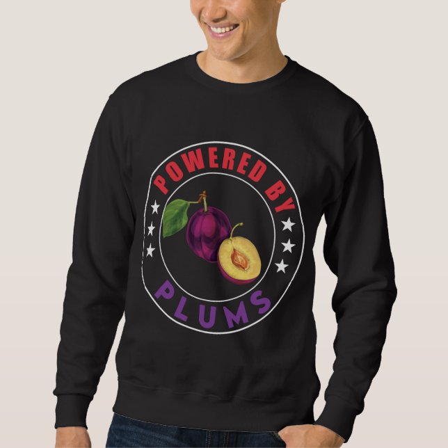 Sudadera Alimentado Por Plumas Diseñar Frutas De Amor (Anverso)