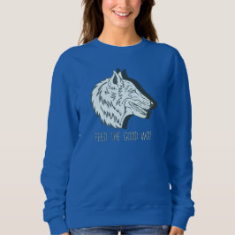 Sudadera alimentar al lobo bueno
