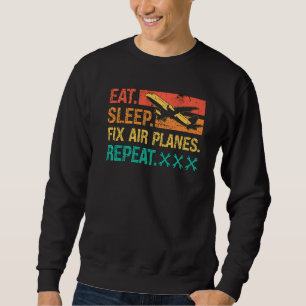 Sudadera Alimentar el sueño de los aviones de vuelo Retro F