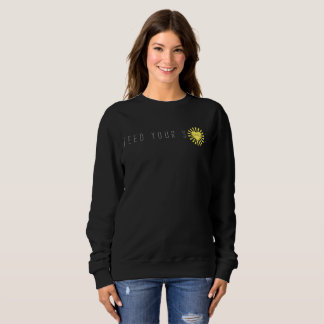 Sudadera Alimente su negro de la camiseta del solenoide