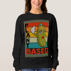 Sudadera Alimento a base de plantas Vegano Pepinillo de ve