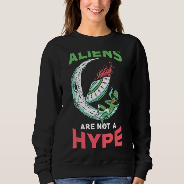 Sudadera Alimentos De La Nave Espacial Extraterrestres Extr (Anverso)