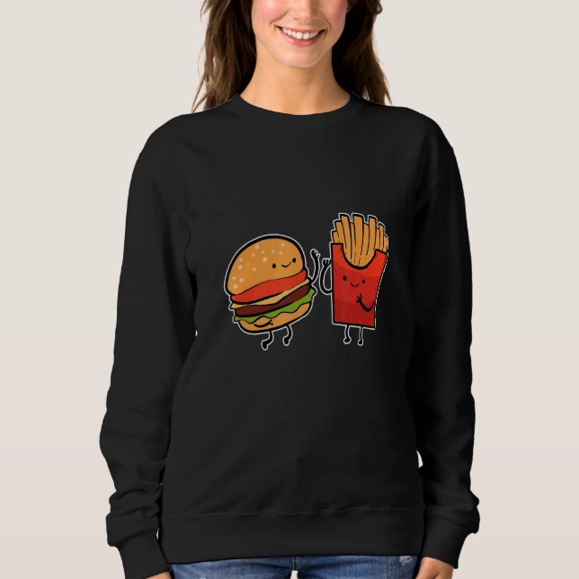 Sudadera Alimentos Y Vuelos De Los Fries De La Hambre (Anverso)