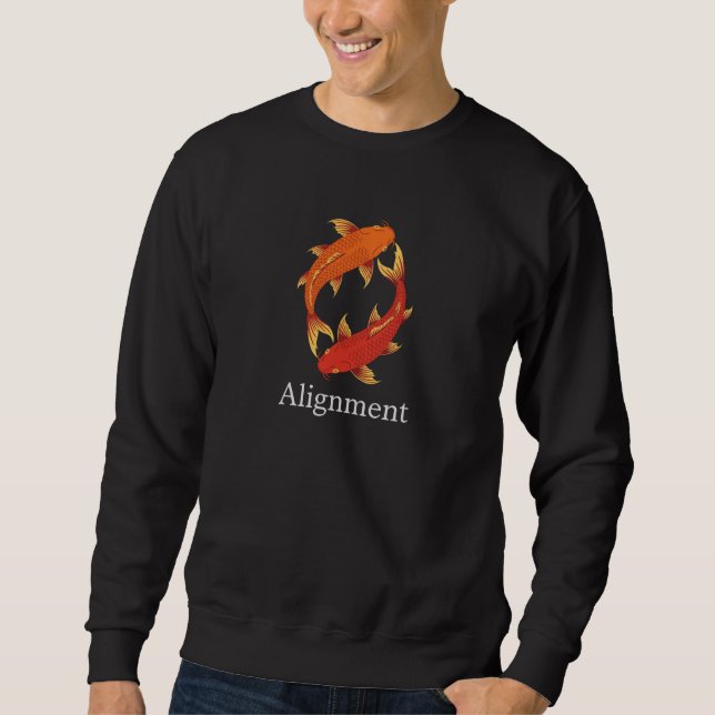 Sudadera Alineación – Pez Koi Símbolo de Equilibrio, Clarid (Anverso)