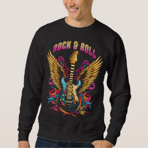 Sudadera Alitas de guitarra rock n Roll
