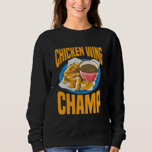 Sudadera Alitas de Pollo Comida Rápida Frituras Búfalo