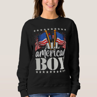 Sudadera All American Boy USA America Flag & Firework 4th J