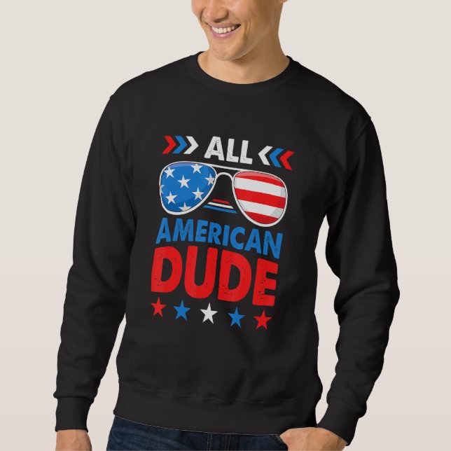 Sudadera All American Dude 4 De Julio Gafas De Sol Niños (Anverso)