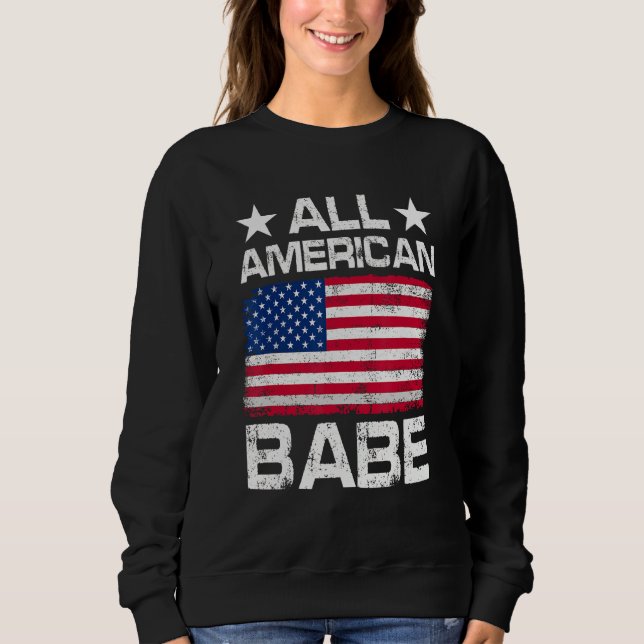 Sudadera All American Flag American The 4th Of Jully (Anverso)