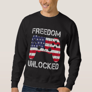 Sudadera All American Gamer Us Flag Video Games 4 July Fo