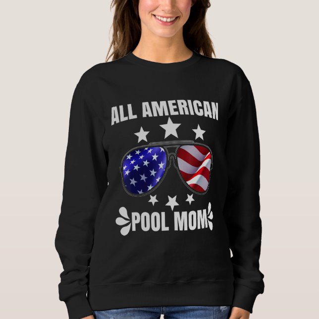 Sudadera All American Pool Mom Life Summertime Guay Swimmin (Anverso)