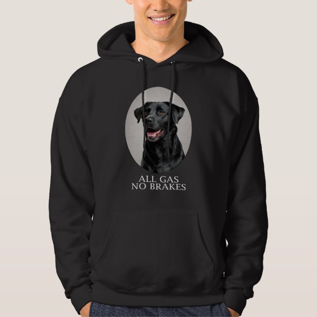 Sudadera All Gas No Brakes Black Lab Sporting (Anverso)