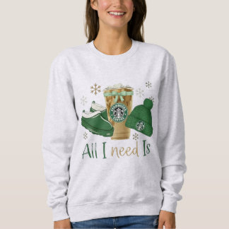 Sudadera All I Need Is Iced Coffee, Warm Slippers & a Cozy 