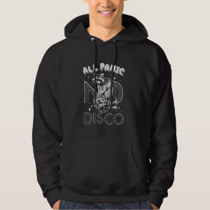 Sudadera All Panic No Disco Raccoon Disco Ball Dancing Funn