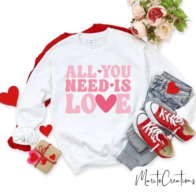 Sudadera All you need is love sweatshirt, love Yourself (Subido por el creador)