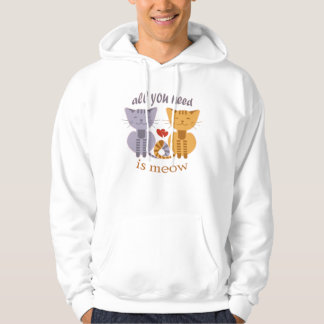 Sudadera All you need is meow Valentine cats