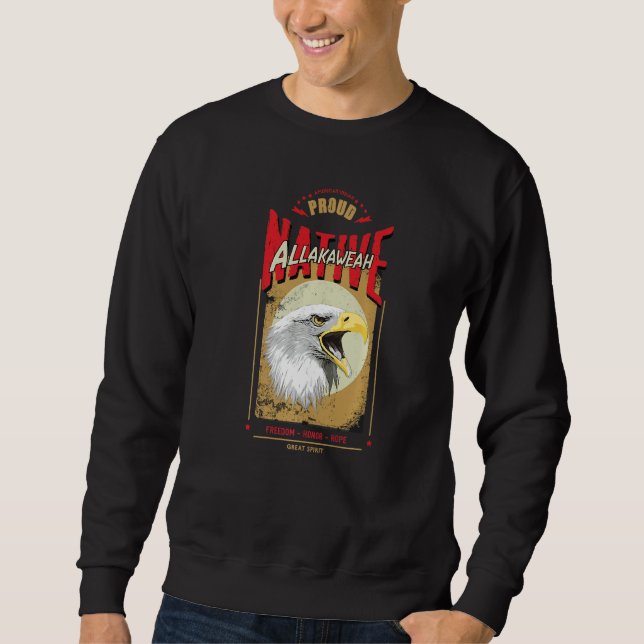 Sudadera Allakaweah Native American Eagle Spirit Vintage Ho (Anverso)