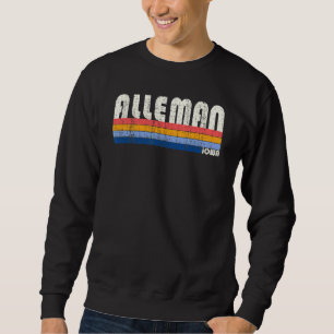 Sudadera Alleman Iowa estilo retro vintage de los años 70