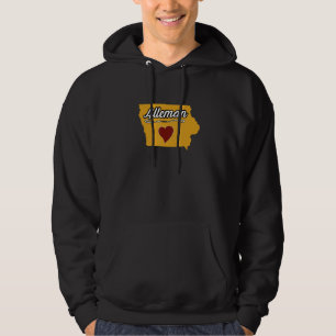 Sudadera ALLEMAN IOWA IA EE. UU. Cute Souvenir Merch Ciud