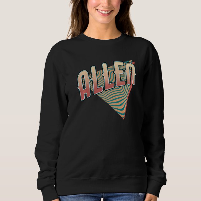 Sudadera Allen Texas Throwback Vintage Retro (Anverso)