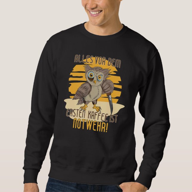 Sudadera Alles Vor Dem Ersten Kaffee Ist Emergency Knife Co (Anverso)