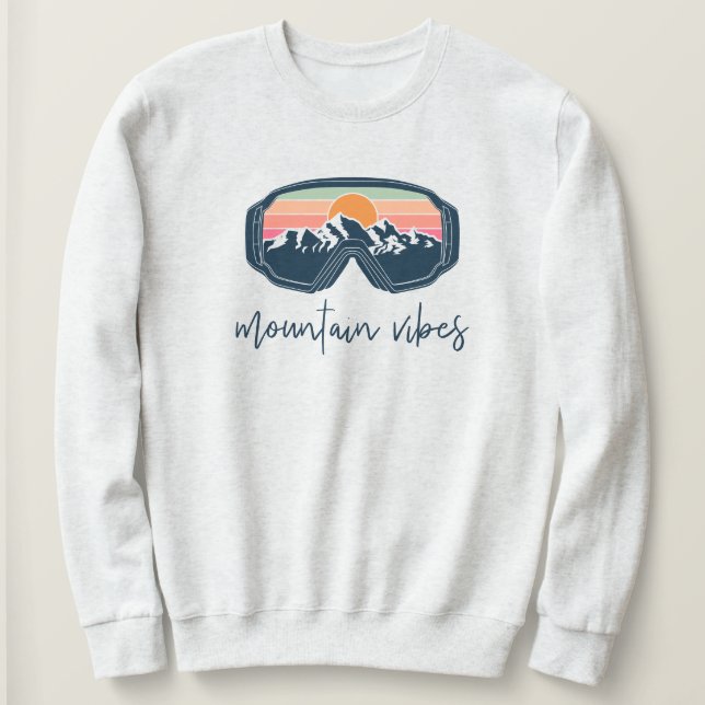 Sudadera ALLIE Mountain Vibes Ski Goggle Bachelorette Group (Anverso del diseño)