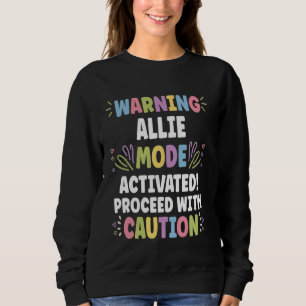 Sudadera ALLIE Nombre Personalizado Funny Cute Personalizad