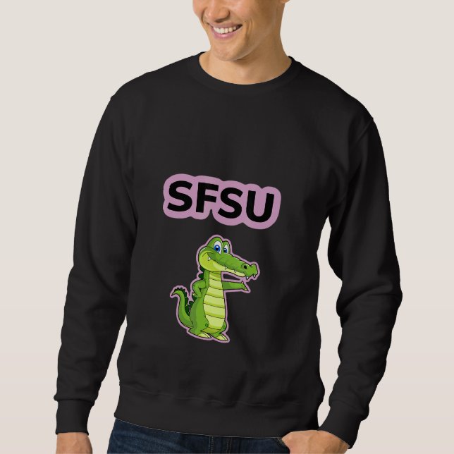 Sudadera Alligador verde (Anverso)