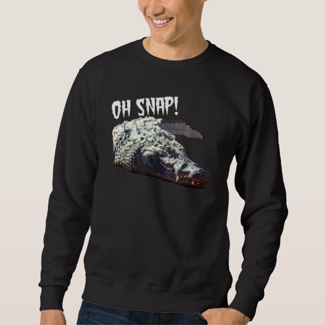 Sudadera Alligator Oh Snap Crocodile Reptile (Anverso)