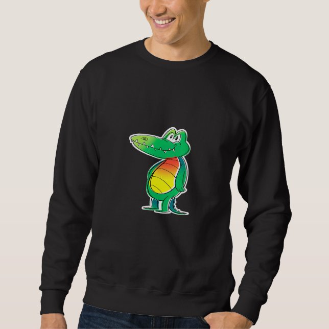 Sudadera Alligator Semiaquatic Reptile Idea Crocodile (Anverso)