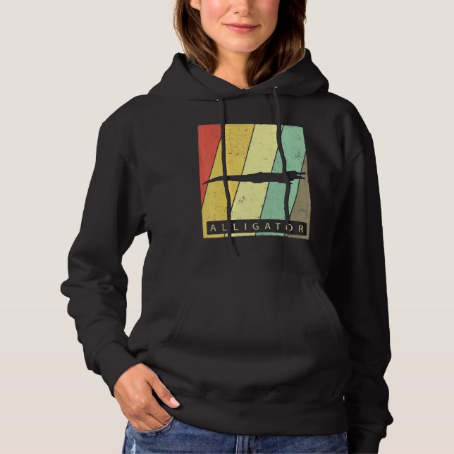 Sudadera Alligator Vintage Retro Poster Animal (Anverso)