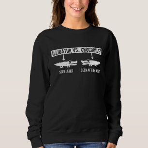 Sudadera Alligator Vs Crocodile Cómo Decir