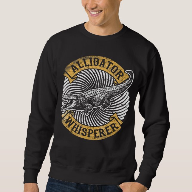 Sudadera Alligator Whisperer  Gator Crocodile (Anverso)