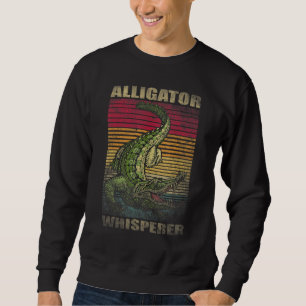Sudadera Alligator Whisperer Retro Vintage Molestias Estilo