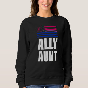 Sudadera Ally Aunt Bisexual Flag Lgbt Gay Primen