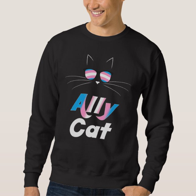 Sudadera Ally Cat Gafas de sol arcoiris Transgénero Prit Ki (Anverso)