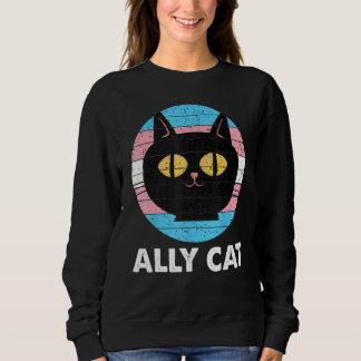Sudadera Ally Cat Transgender Pride  Cat Kitten LGBT Trans 