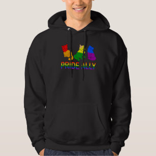 Sudadera Ally del Orgullo Cuta Tres Gays Bandera Gato Orgul