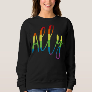Sudadera Ally Pride Gay Lgbt Day Desfile Mes Bandera Arcoir
