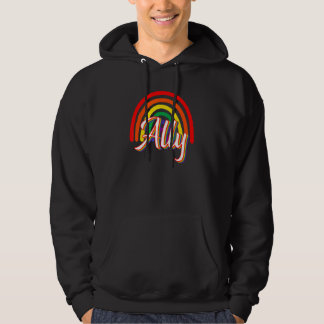 Sudadera Ally Rainbow LGBTQ Gay Equality Trans Lesbian Quee