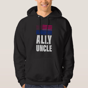 Sudadera Ally Uncle Bisexual Flag Orgullo Gay Lgbt