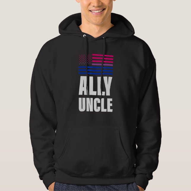 Sudadera Ally Uncle Bisexual Flag Orgullo Gay Lgbt (Anverso)