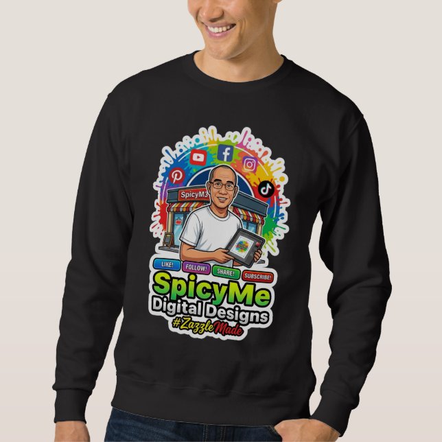 Sudadera Alma Analógica, Corazón Digital (Anverso)